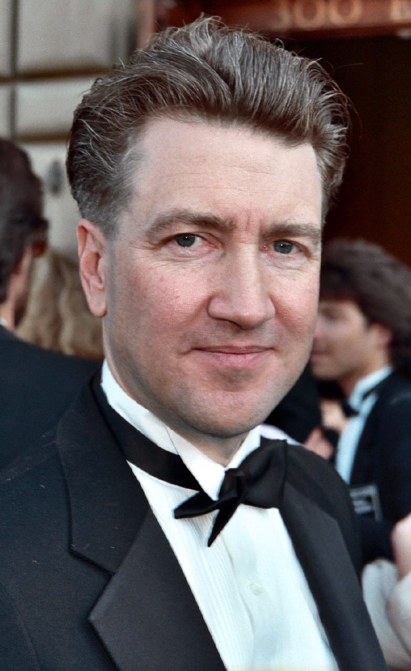David Lynch in a dinner jacket and bow tie at the 1990 Emmy Awards.